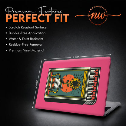 Matchbox & Sunflower Hot Pink Laptop Skin