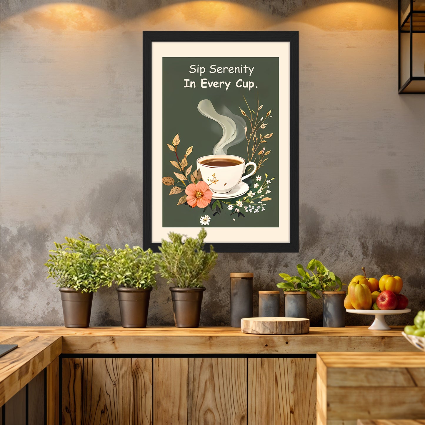 Calm Brew Wall Frame