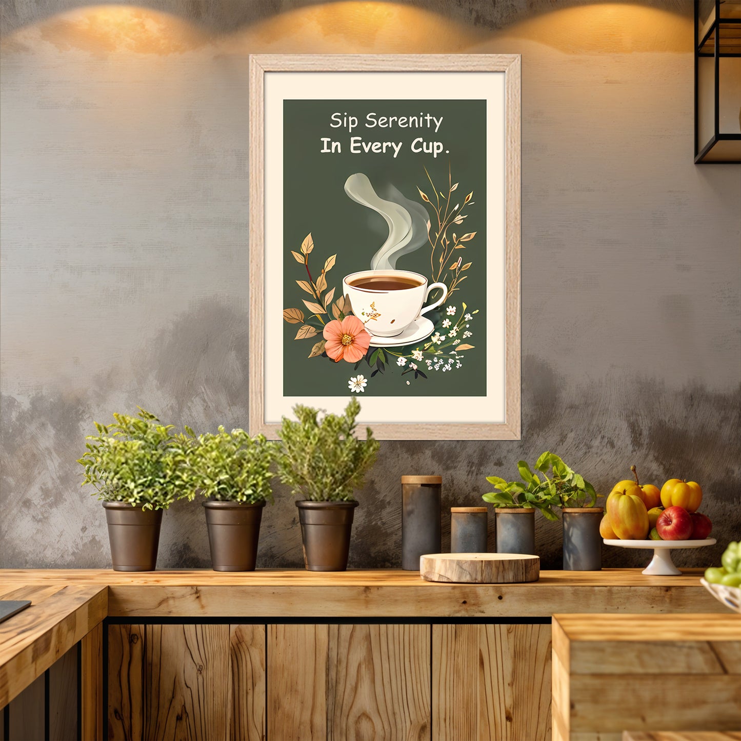 Calm Brew Wall Frame