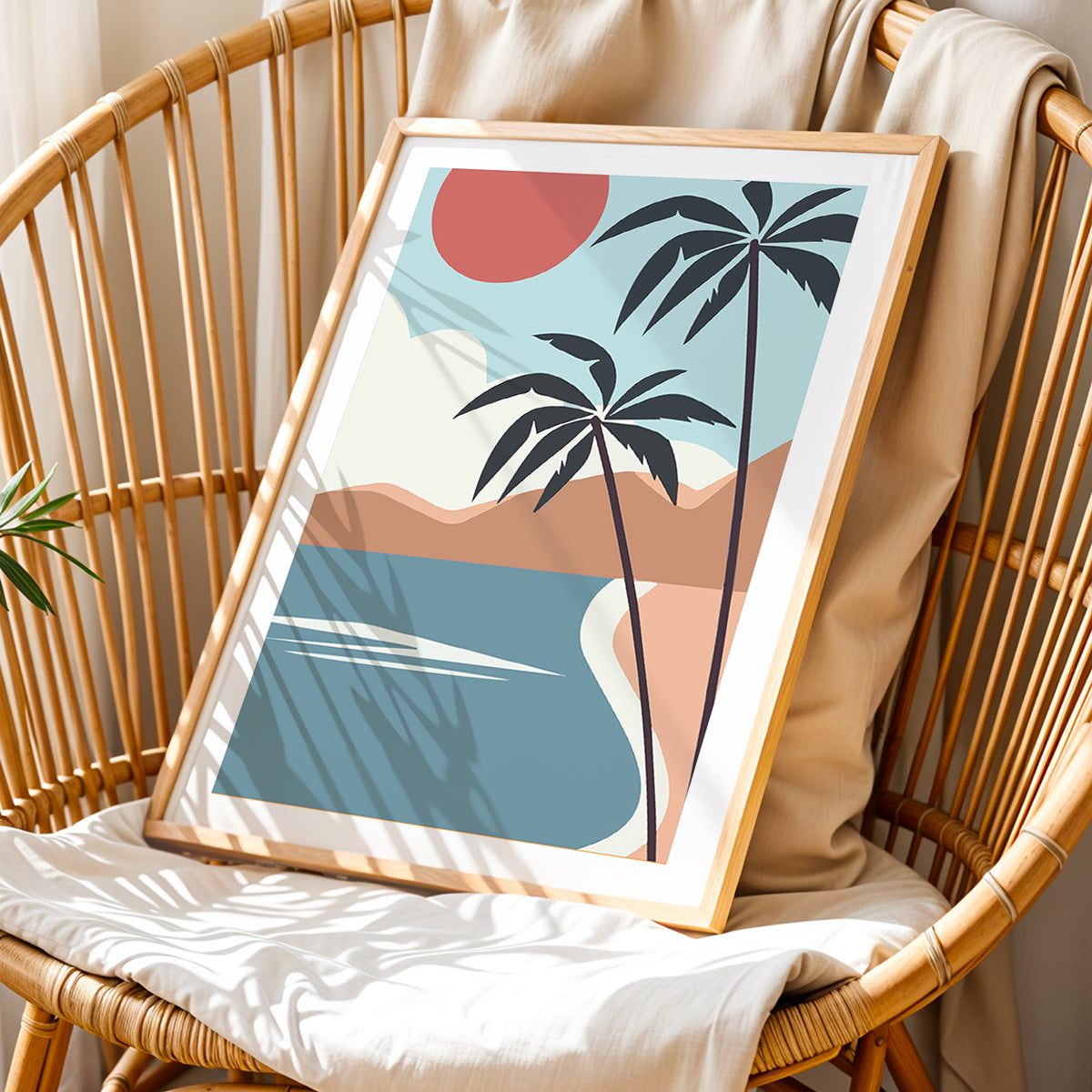Minimalist Palm Tree Wall Art