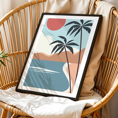 Minimalist Palm Tree Wall Art