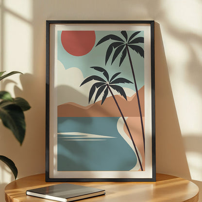 Minimalist Palm Tree Wall Art