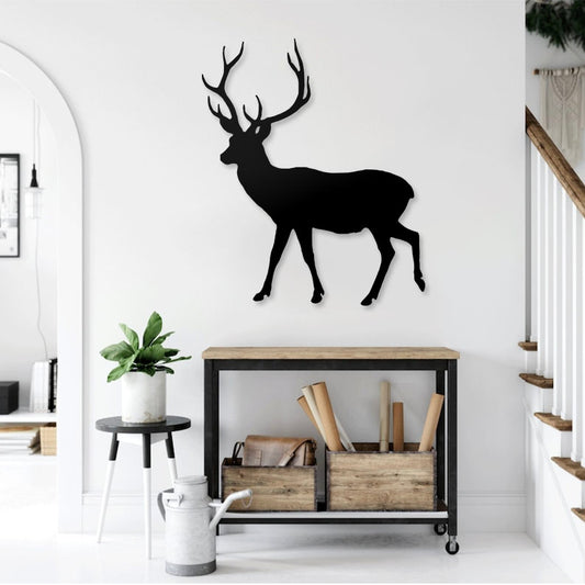 Deer Pinewood Wall Art