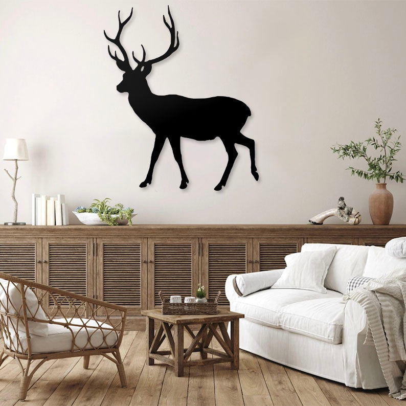 Deer Pinewood Wall Art