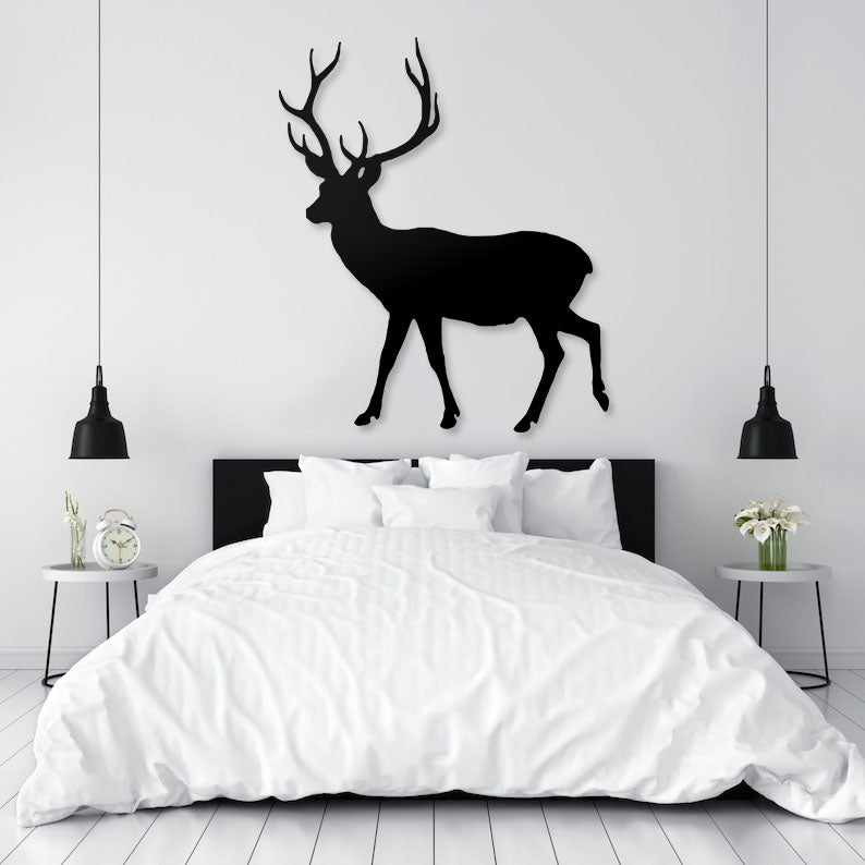 Deer Pinewood Wall Art