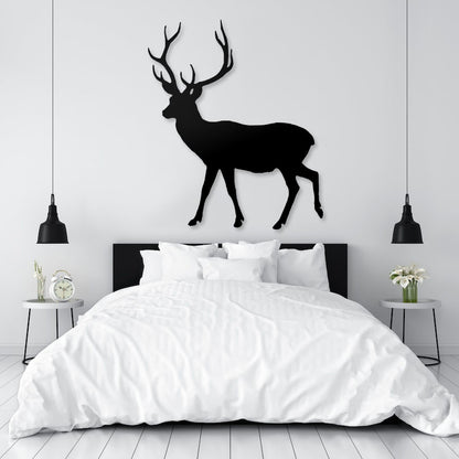 Deer Pinewood Wall Art