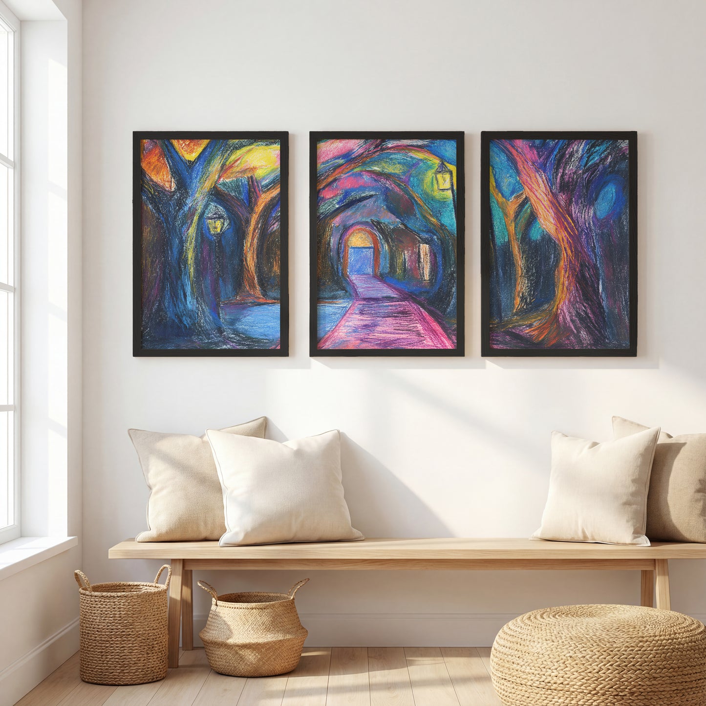 Mystic Forest Wall Art Trio