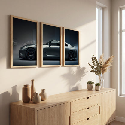 Stealth GT-R Wall Art Set of 3