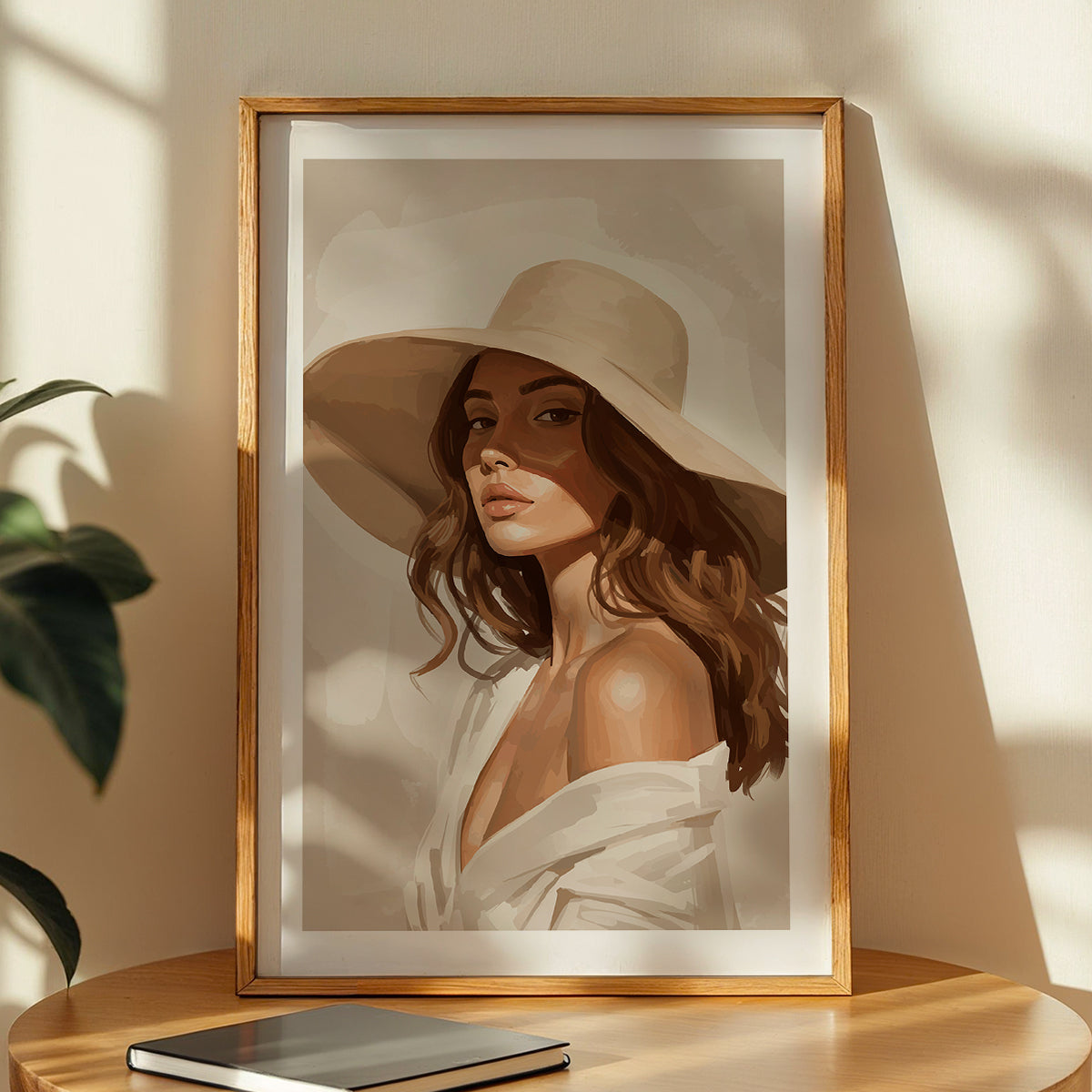 Elegant Lady Portrait Wall Art Poster