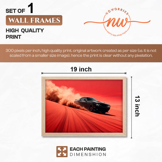 Challenger Red Horizon Wall Frame