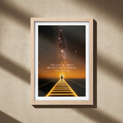 The Goal Is Simple Motivational Poster