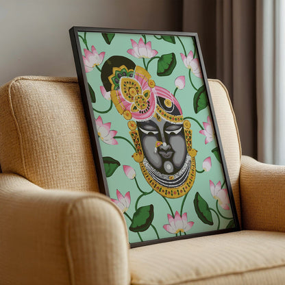 Krishna Lotus Art