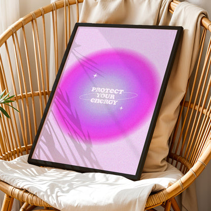 Protect Your Energy Aesthetic Poster
