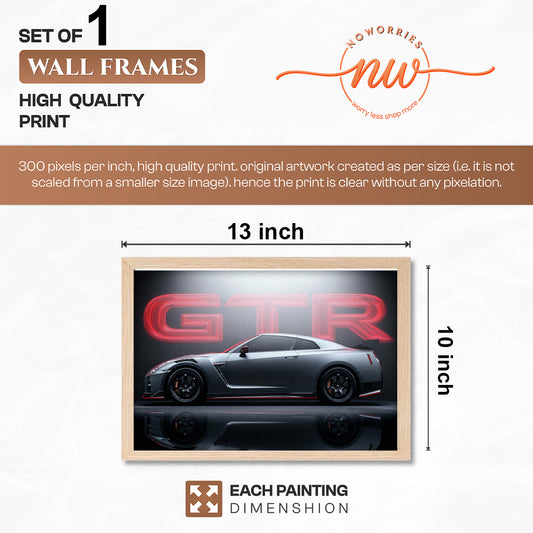 Nissan GT-R Neon Legacy Wall Frame