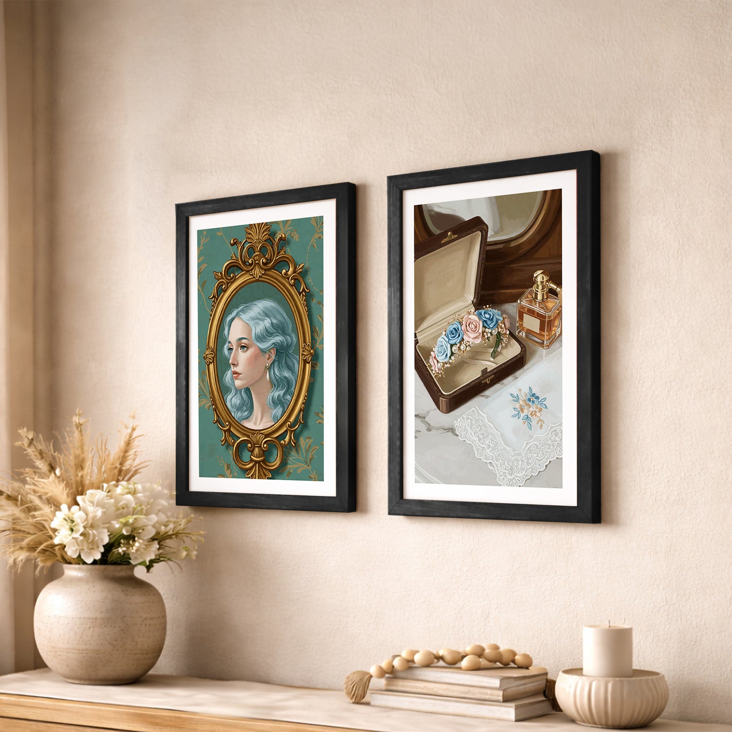 Vintage Elegance Wall Art Set