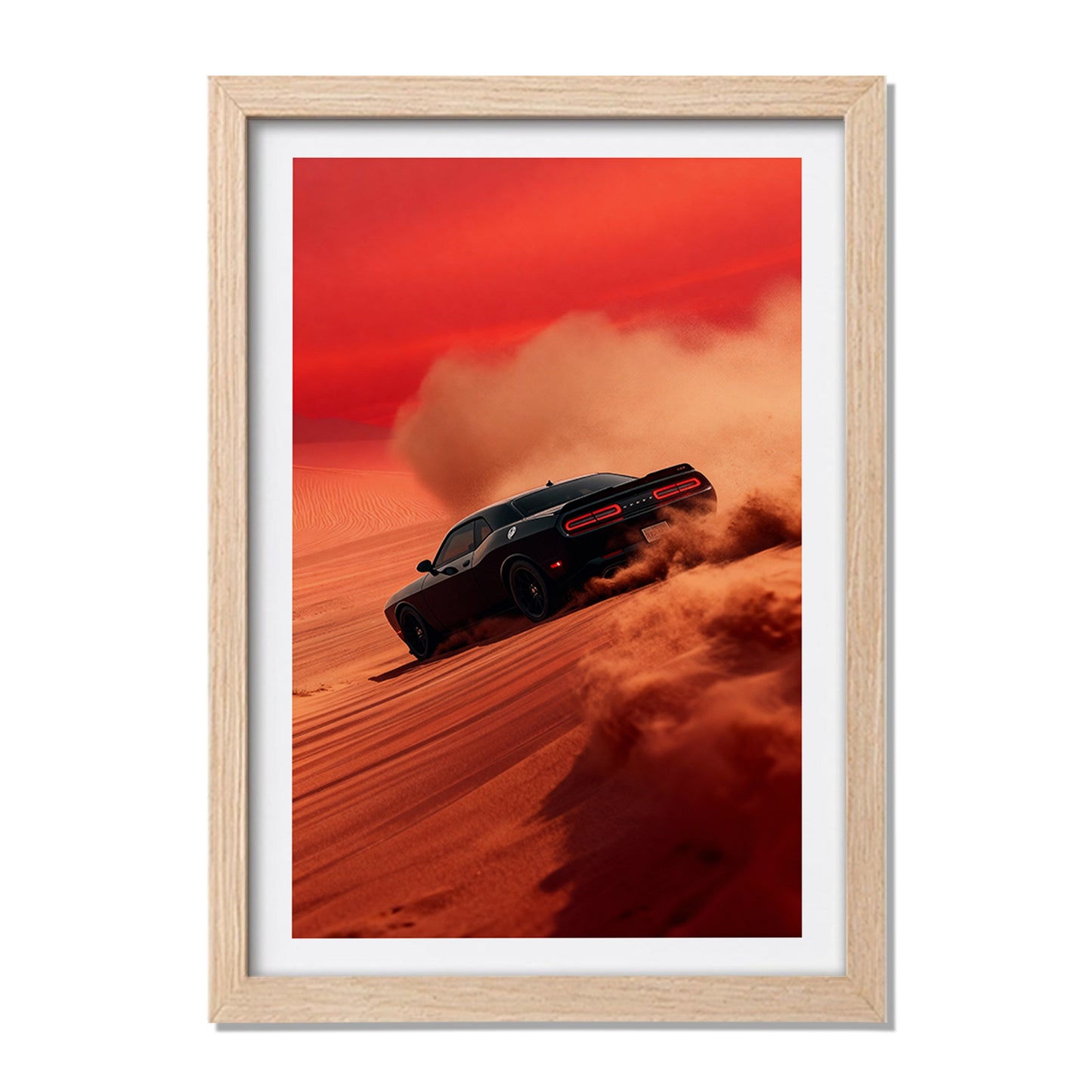 Dodge Challenger Desert Drift Wall Frame