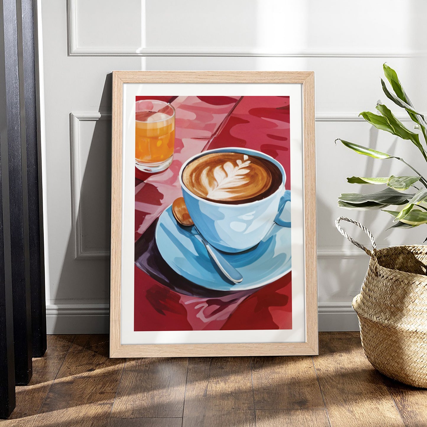 Morning Coffee Art Framed Poster Set of 1
