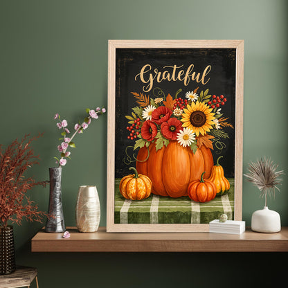 Grateful Harvest Wall Frame