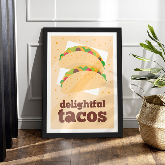 Tasty Tacos Wall Frame