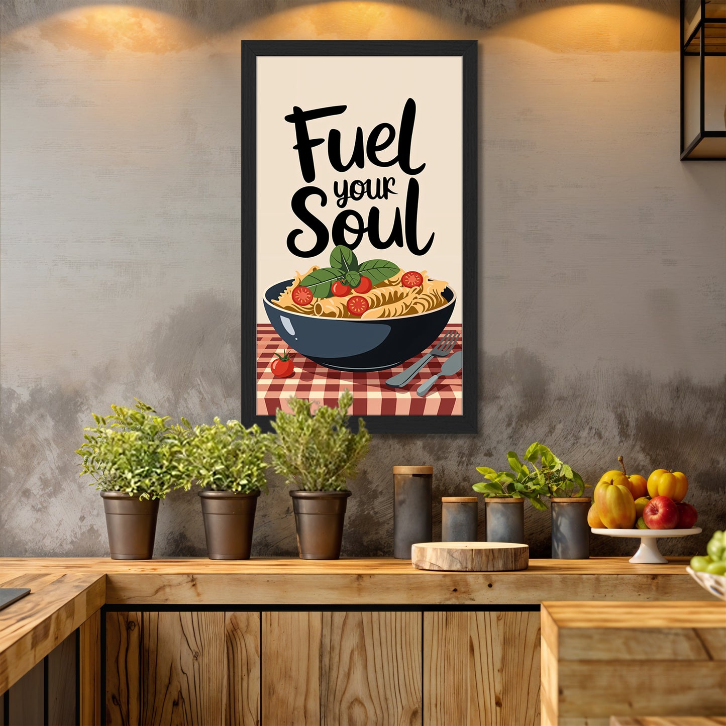 Fuel Your Soul Pasta Art