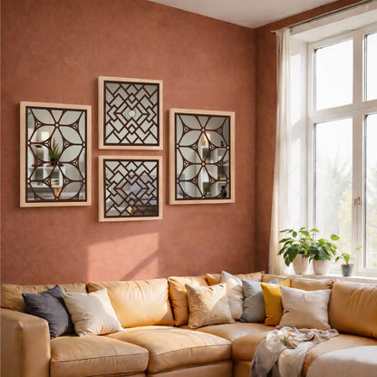 Luxury Mirror Wall Set of 4