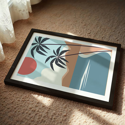 Minimalist Palm Tree Wall Art