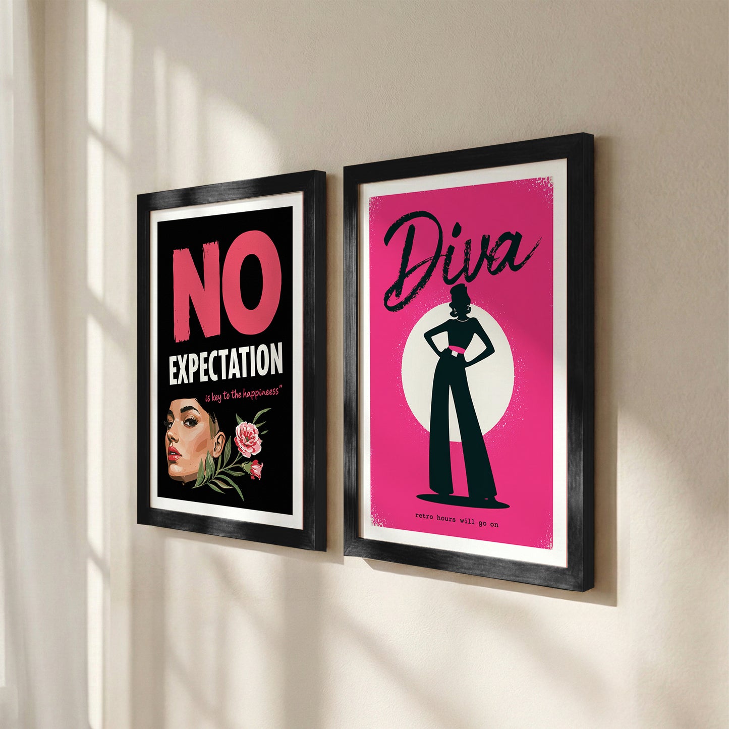 Diva Motivational Wall Art Set of 2