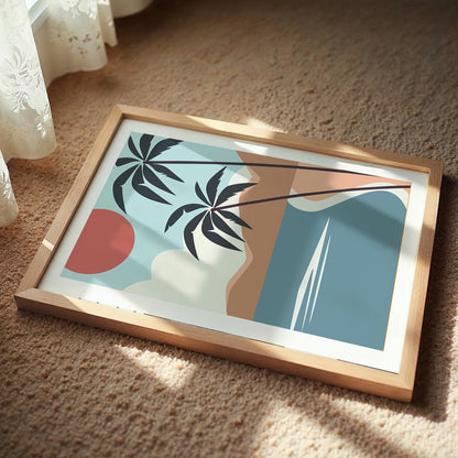 Minimalist Palm Tree Wall Art