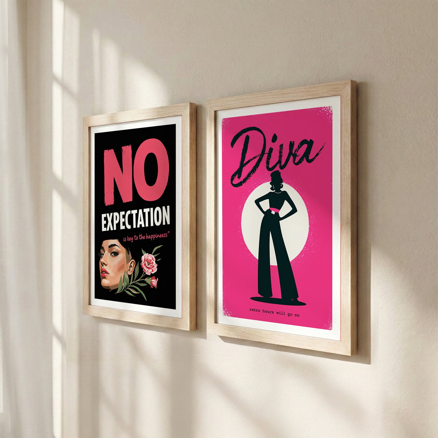Diva Motivational Wall Art Set of 2