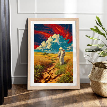Astronaut Adventure Enjoying Clouds Frame
