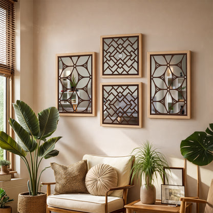 Luxury Mirror Wall Set of 4