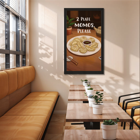 Momos Plate Illustration Art