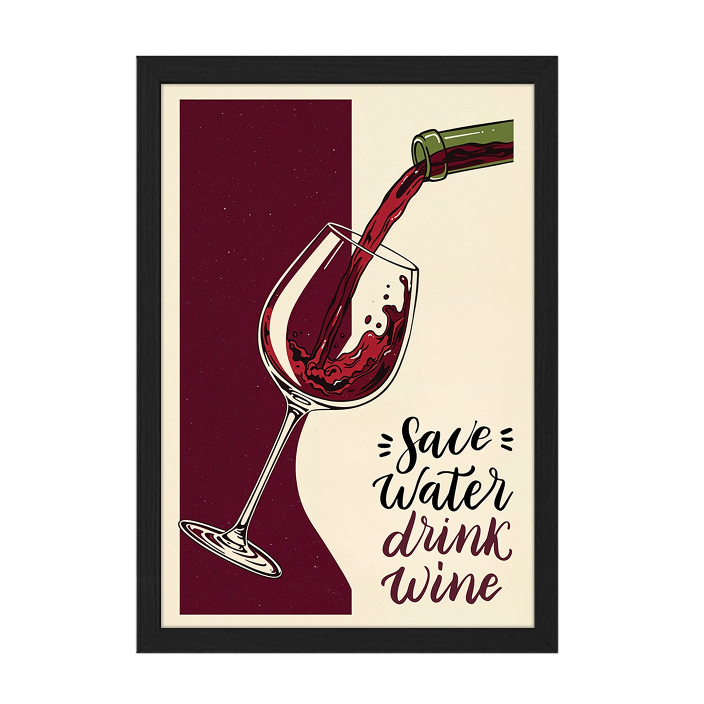 Wine Lover Wall Art Frame Set of 1