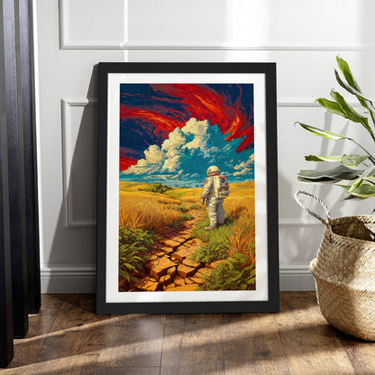 Astronaut Adventure Enjoying Clouds Frame