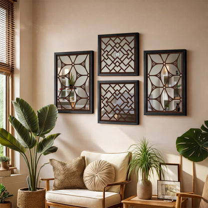 Luxury Mirror Wall Set of 4
