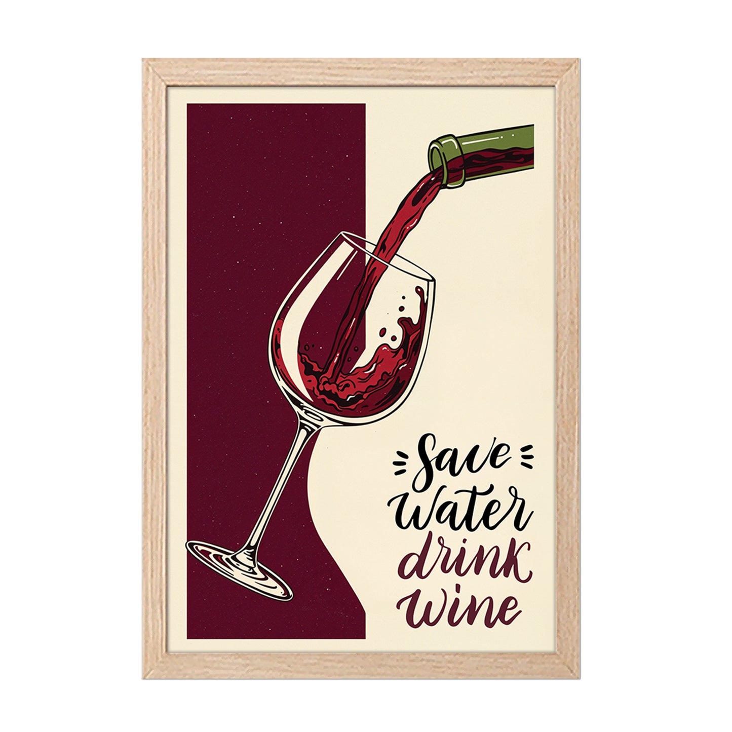 Wine Lover Wall Art Frame Set of 1