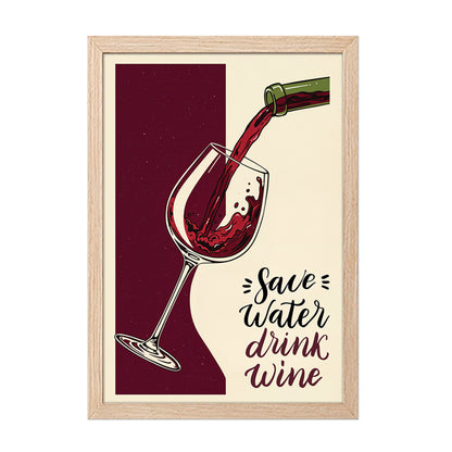 Wine Lover Wall Art Frame Set of 1