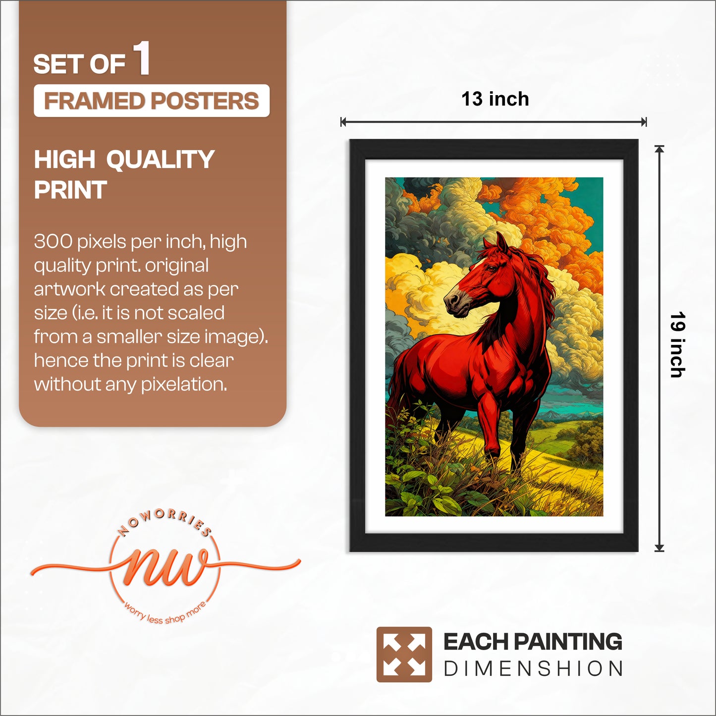 Scarlet Stallion Wall Art