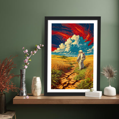 Astronaut Adventure Enjoying Clouds Frame