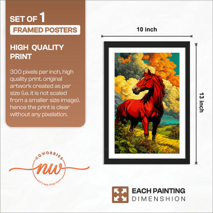 Scarlet Stallion Wall Art