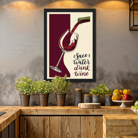 Wine Lover Wall Art Frame Set of 1