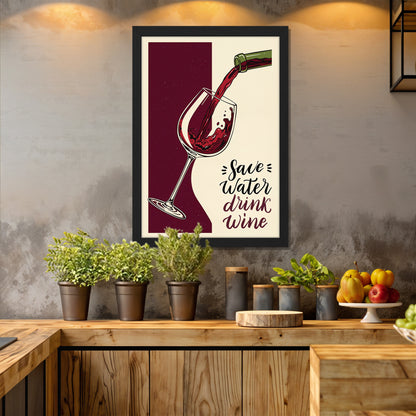 Wine Time Wall Frame