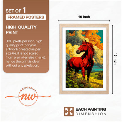 Scarlet Stallion Wall Art