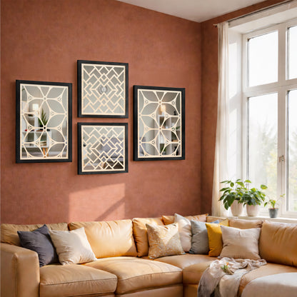 Luxury Mirror Wall Set of 4
