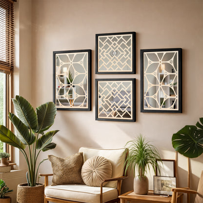 Luxury Mirror Wall Set of 4