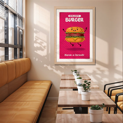 Burger Joy Wall Frame