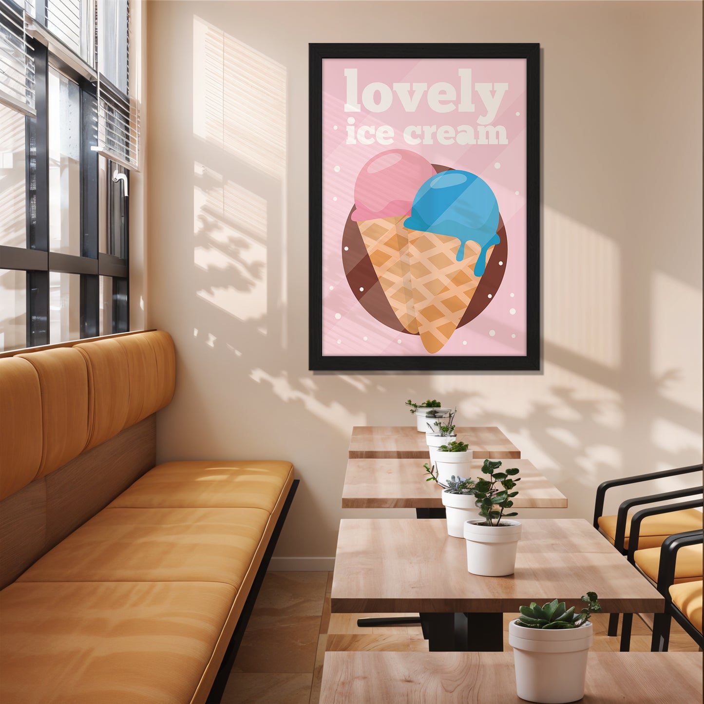 Ice Cream Bliss Wall Frame
