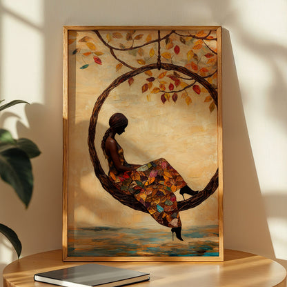 Autumn Dream Swing Wall Art