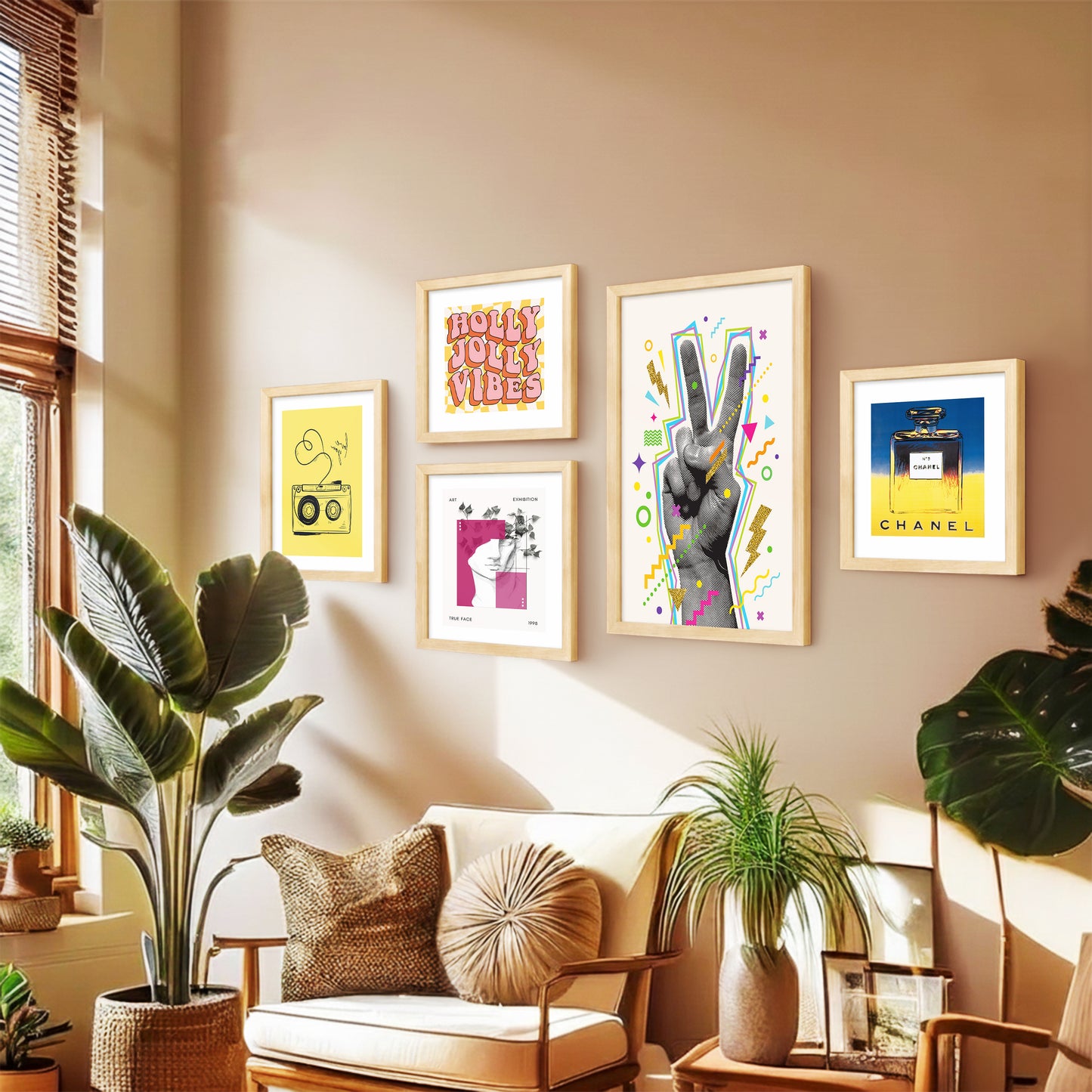 Pop Culture Wall Decor Set of 5