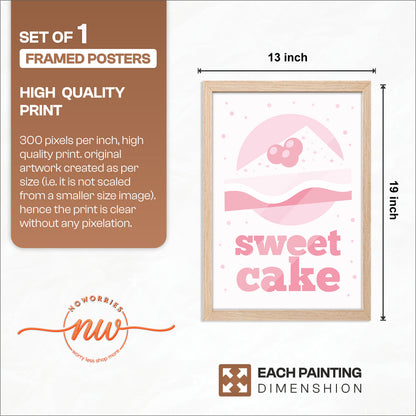 Pink Cake Wall Frame